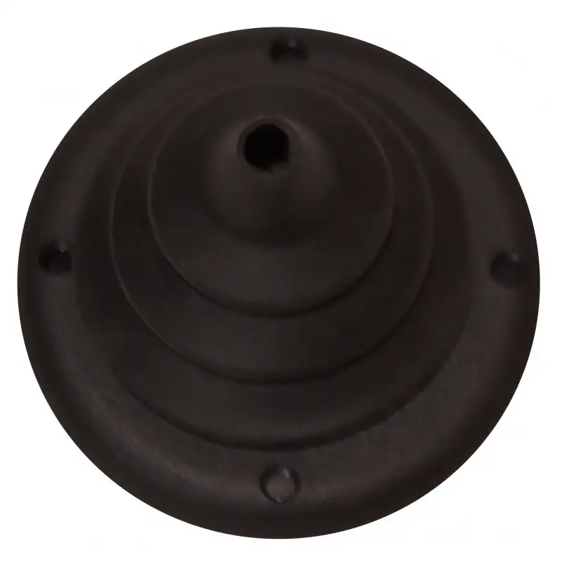 Soffietto flangiato - altezza 64mm - foro diametro 12mm - nero