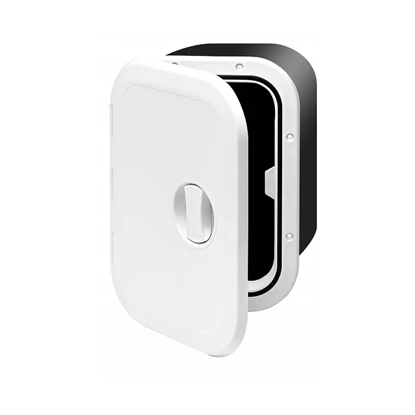 SPORTELLO CONTENITORE PLASTICA BIANCA CON SPORTELLO RIMOVIBILE MM.270X373