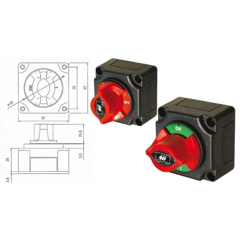 STACCABATTERIA CON MANOPOLA 300 amp