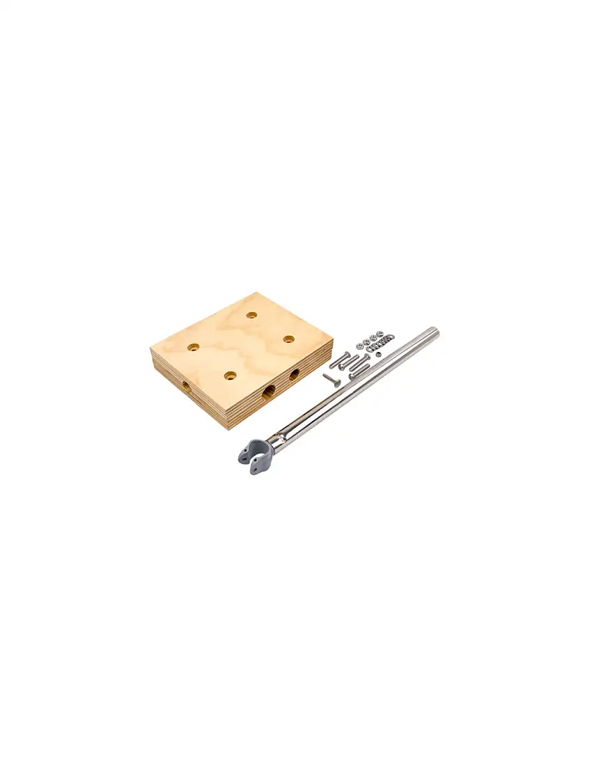 Supporto Motore Fuoribordo Ausiliario max 30 Kg Fissaggio al Pulpito di Poppa
