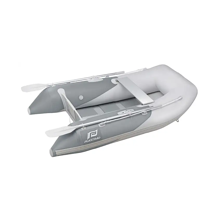 TENDER GOMMONE PLASTIMO RAID II P240SH GRIGIO CHIARO E SCURO PORTATA 3 PERSONE LUNGHEZZA CM.240 FONDO A STECCHE