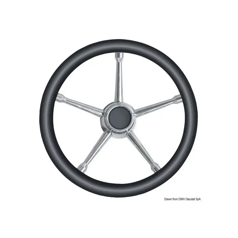 Timone con raggi in acciaio inox modello A 350mm