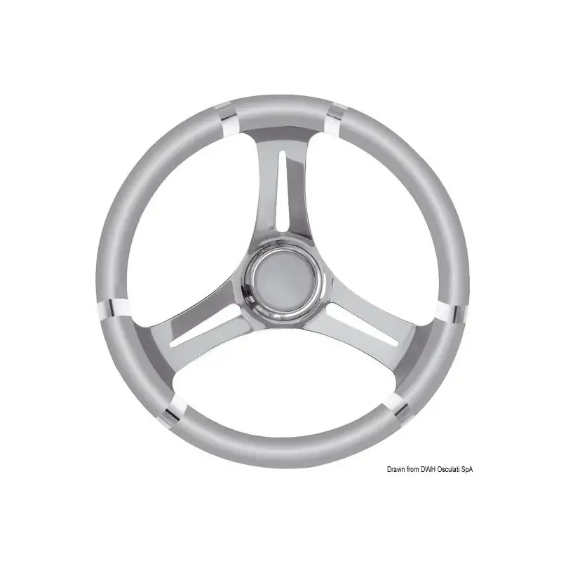 Timone con raggi in acciaio inox modello B 350mm