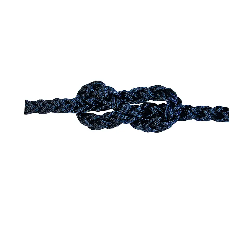 TRECCIA POLIESTERE SQUARE LINE BLU NAVY ALTA TENACITA' MM.20 ROTOLI DA MT.100