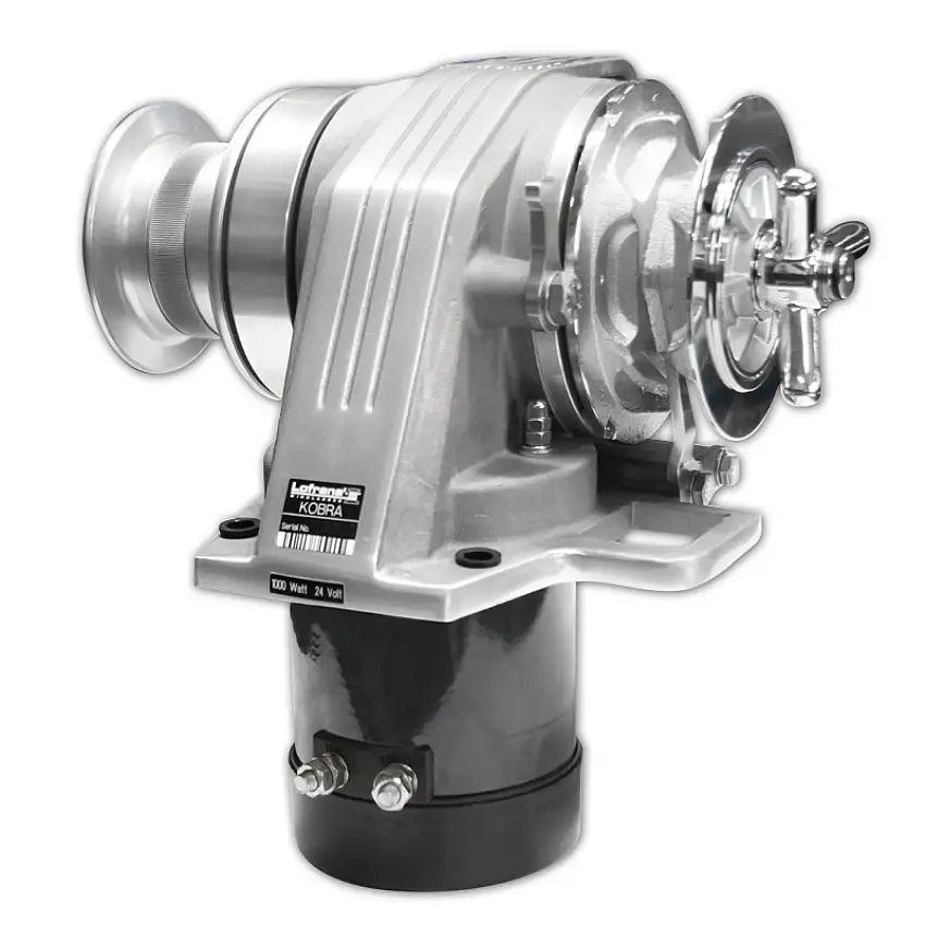 Verricello KOBRA 1000W 12V catena mm.8 con campana