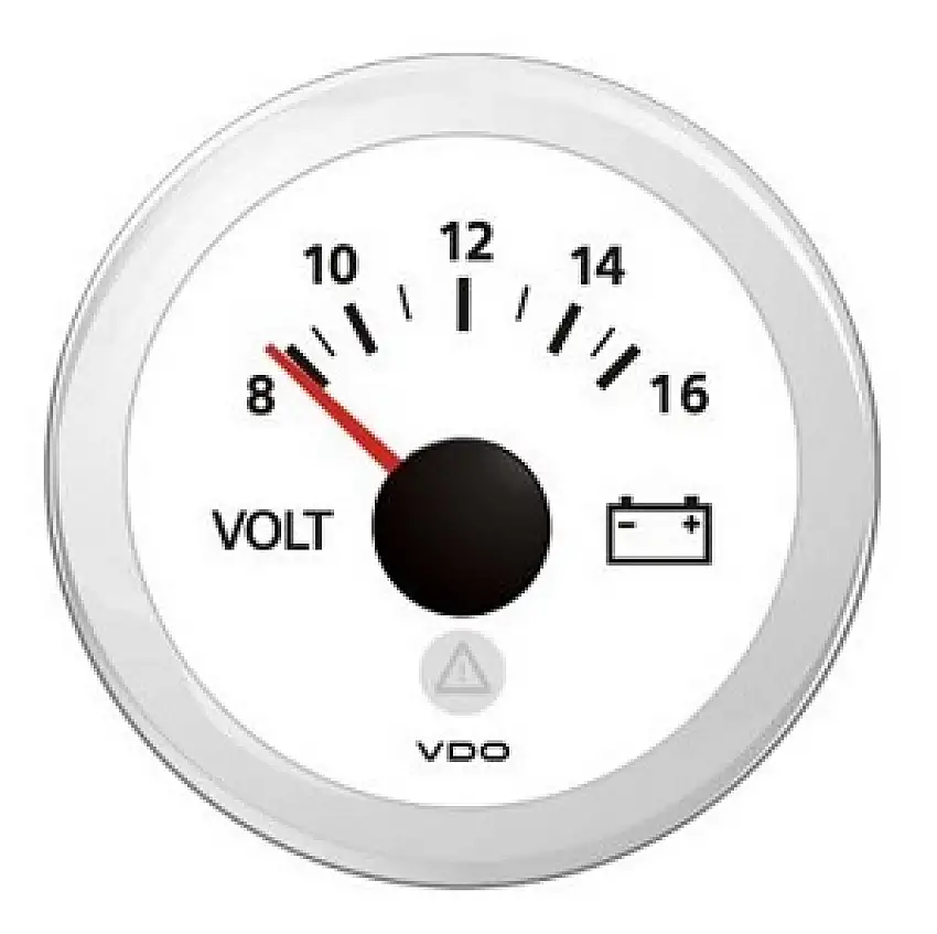 ViewLine Voltmetro bianco 8-16v