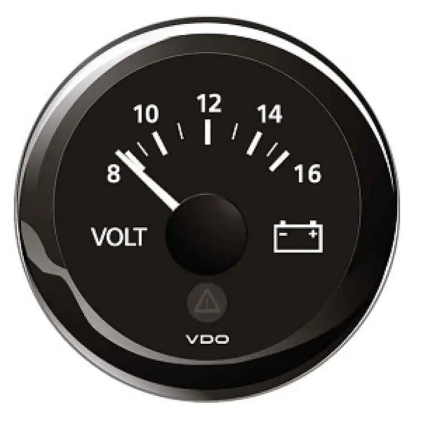 ViewLine Voltmetro nero 8-16v
