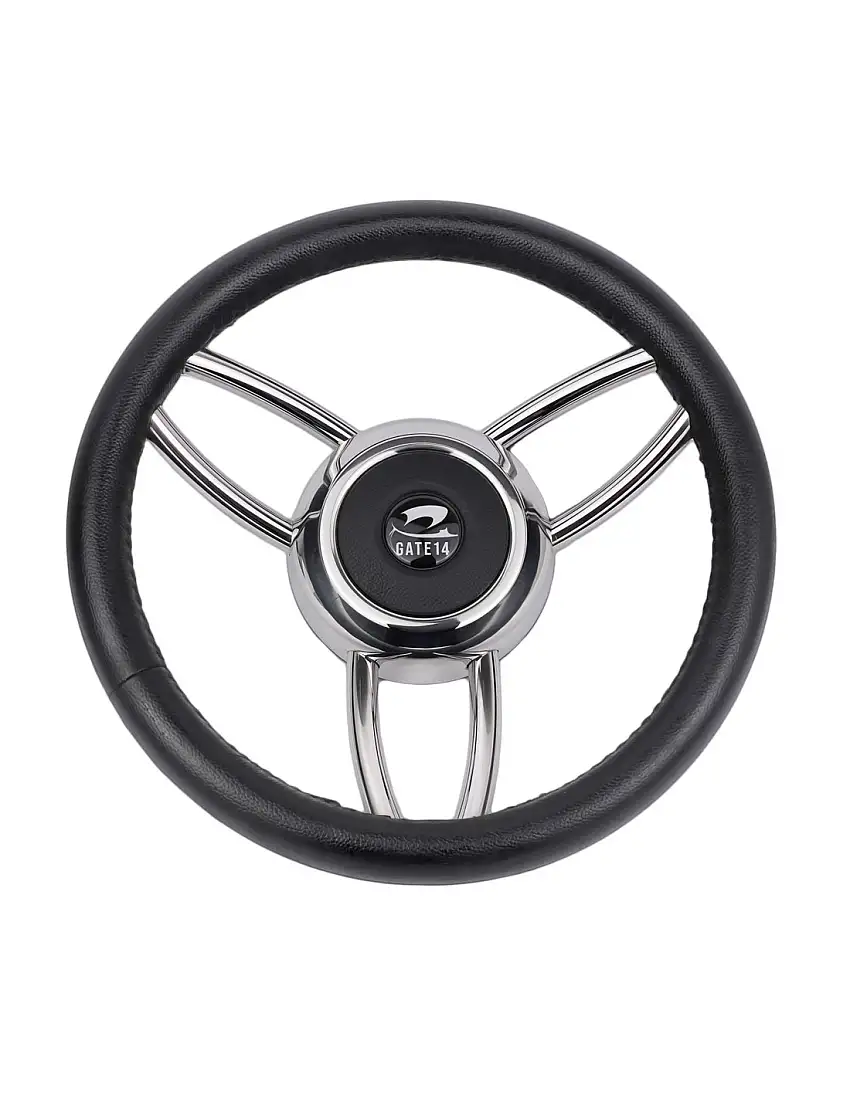 Volante a 6 razze 'Asinara' nero Ø 350 mm
