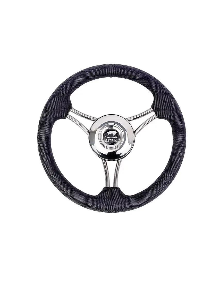 Volante a 6 razze Panarea nero Ø 350 mm