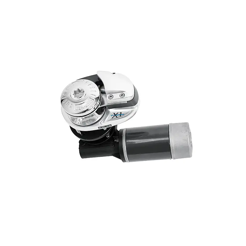 VERRICELLO SALPA ANCORA MODELLO BASSO IN BRONZO CROMATO LOFRANS X1 WATT 500 VOLT 12 PER CATENA MM.8 E CIMA MM.12