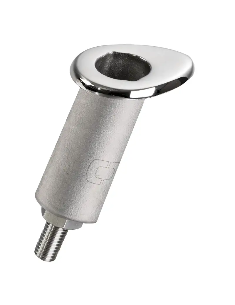 Boccola ad Incasso Inclinata Inox Senza Tappo Ø20mm