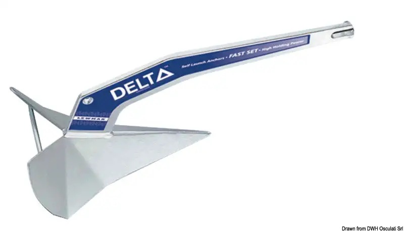 Ancora Delta 50 kg in acciaio zincato