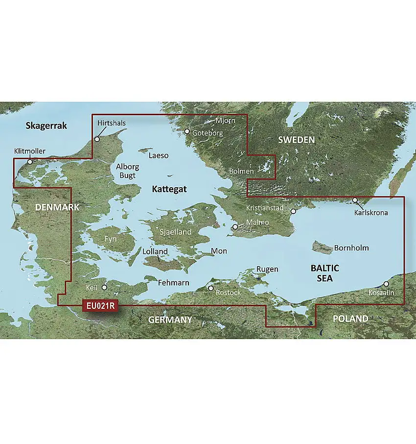 Garmin g2 Vison Regular Atlantic VEU021R - Danimarca Est e Sud Svezia