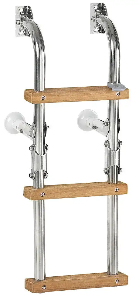 Scala con gradini in teak