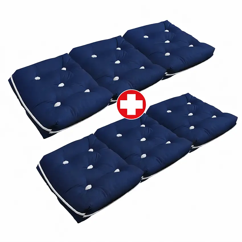Cuscino in kapok 3 pezzi