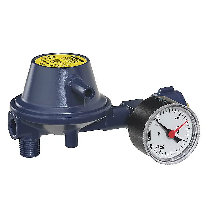 Regolatore di bassa pressione PS 16 angolato a 90°