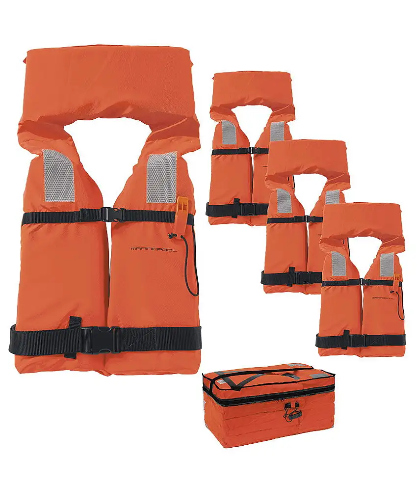 Giubbotto di salvataggio Marinepool in materiale solido - set da 4/6