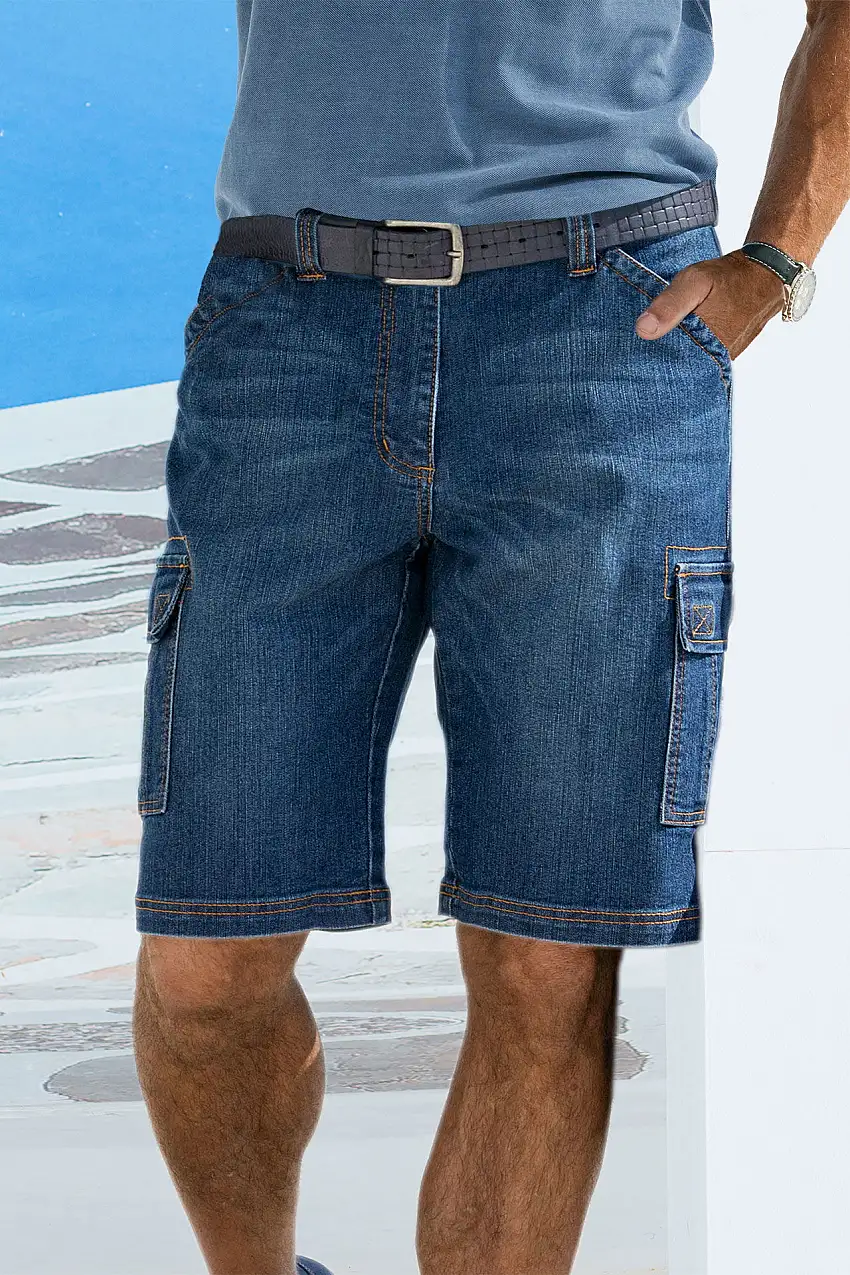 Pantaloncini cargo in denim Capt.Scott