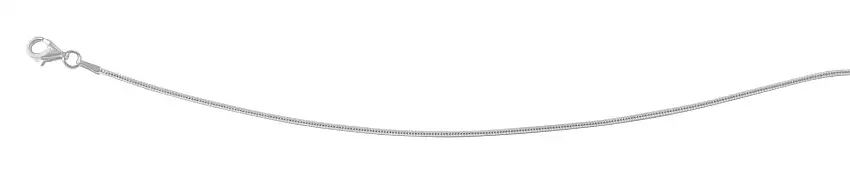 Catena a serpente 42 cm oro bianco