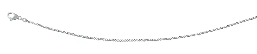 Catena veneziana 45 cm in oro bianco