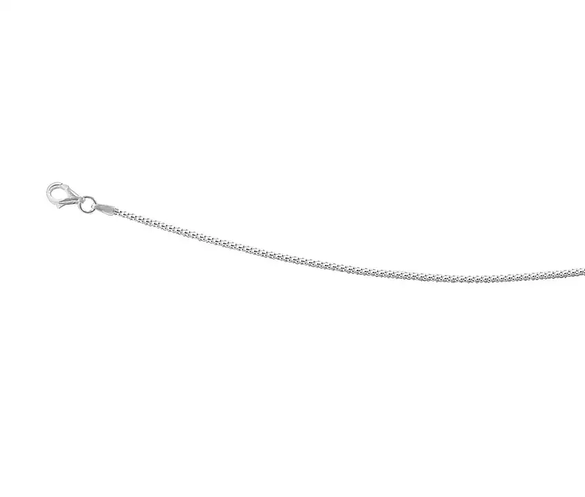 Catena rotonda di 45 cm in argento 925