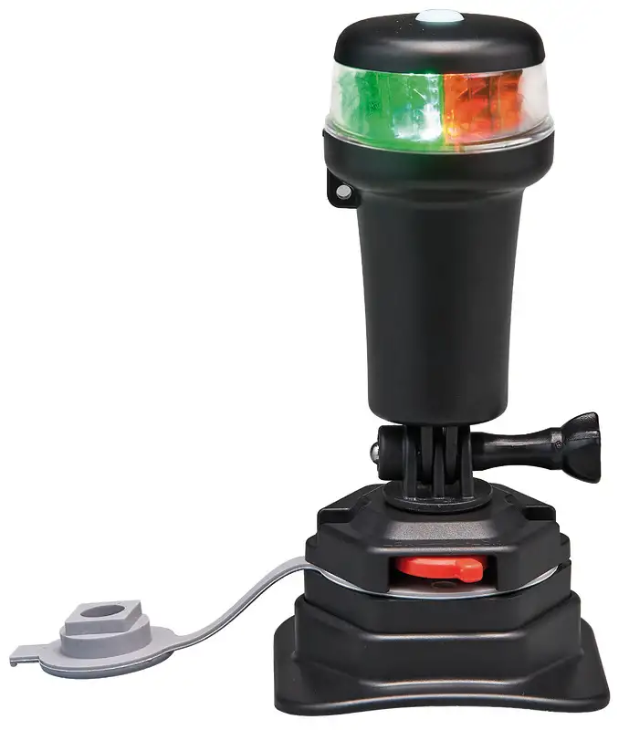 11.090.12 Luce di via bicolore rossa/verde base snodo swivel Osculati