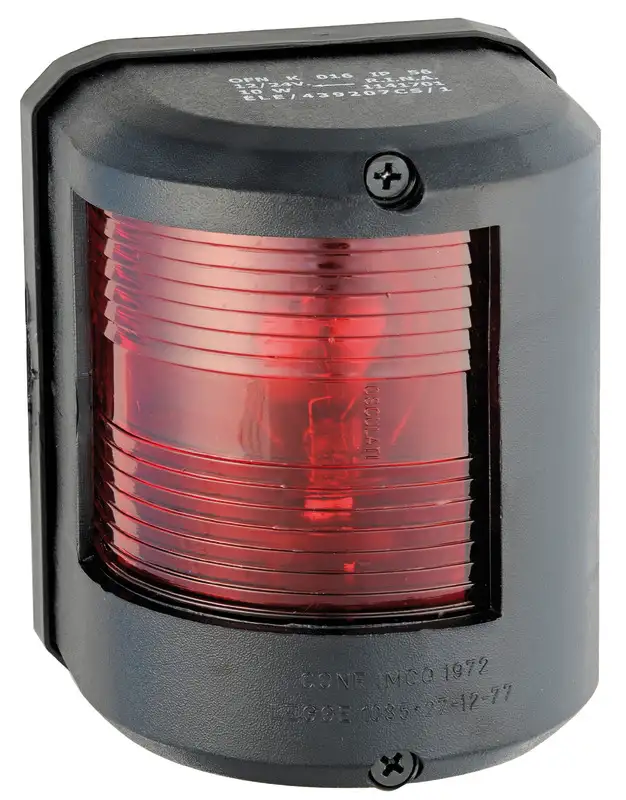 11.417.01 Fanale U78 rosso-nero 12 V Osculati