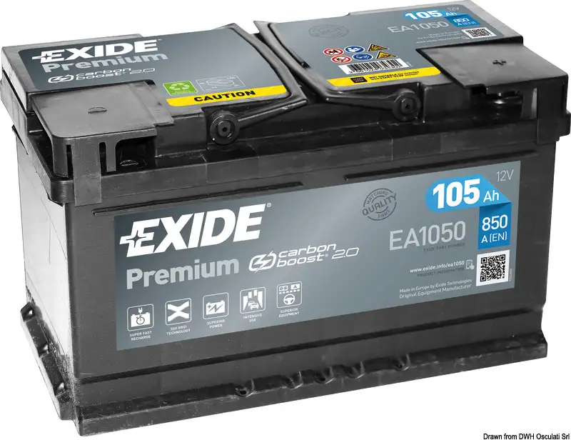12.404.05 Batteria Premium 105 Ah Osculati