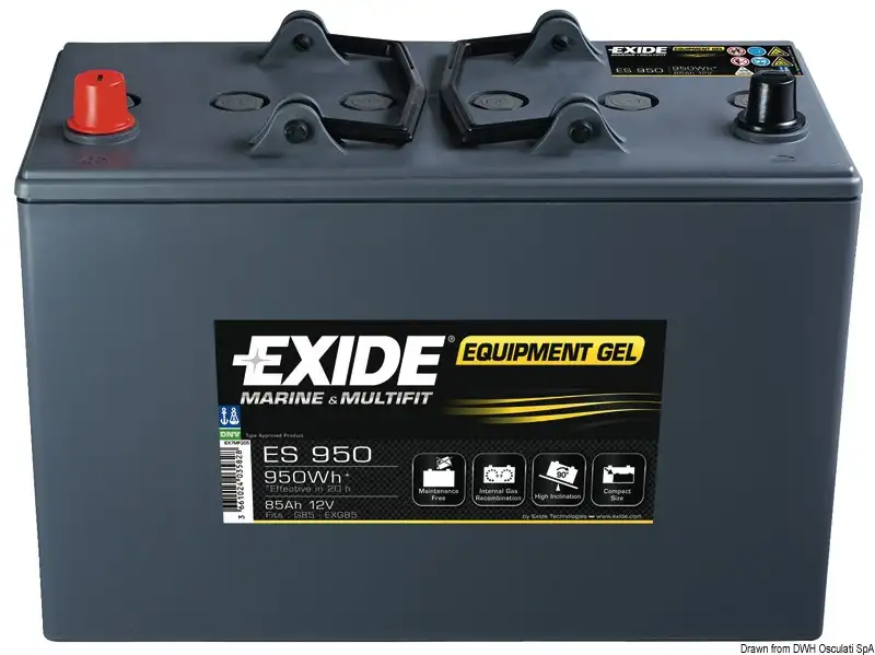 12.413.03 Batteria Exide gel 85 Ah Osculati