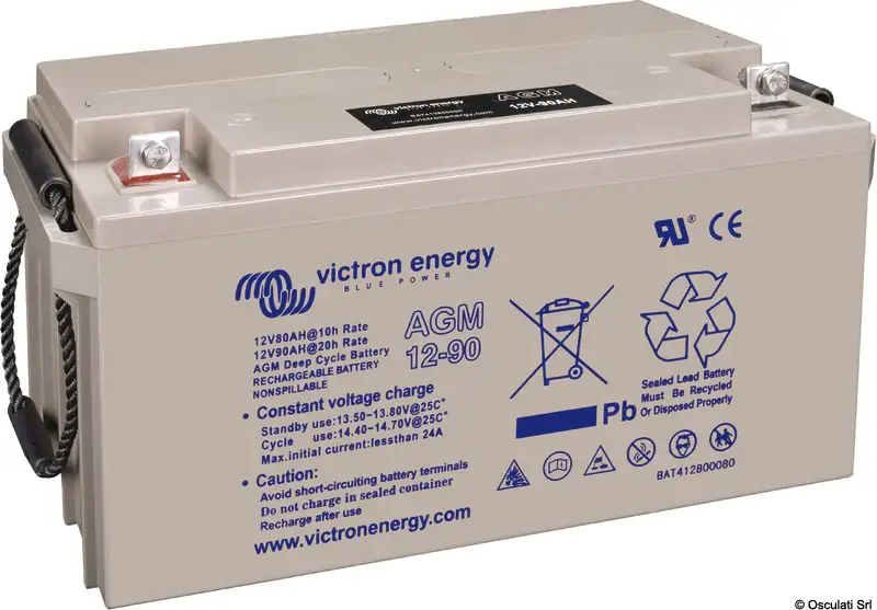 12.416.00 Batteria Victron AGM Deep Cycle 12 V 90 Ah Osculati