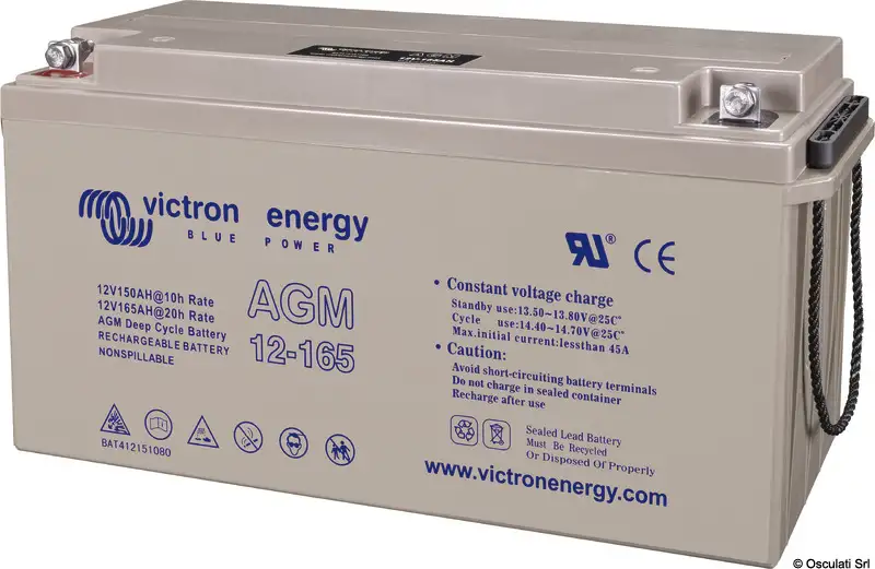 12.416.04 Batteria Victron AGM Deep Cycle 12 V 165 Ah Osculati