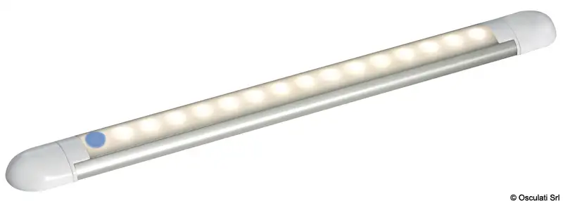 13.192.40 Plafoniera lineare a 14 LED bianca 12 V Osculati