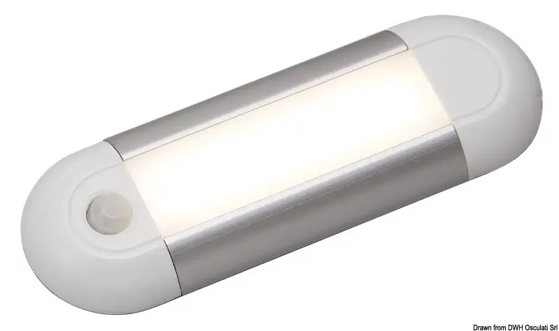 13.199.06 Plafoniera di servizio a LED acc. Auto sens. Posiz Osculati