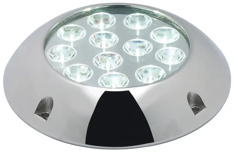 13.299.01 Faro subacqueo 12 LED blu con viti Osculati