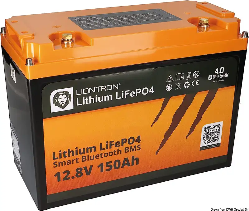 12.460.05 Batteria litio 200Ah con BMS e Bluetooth Osculati