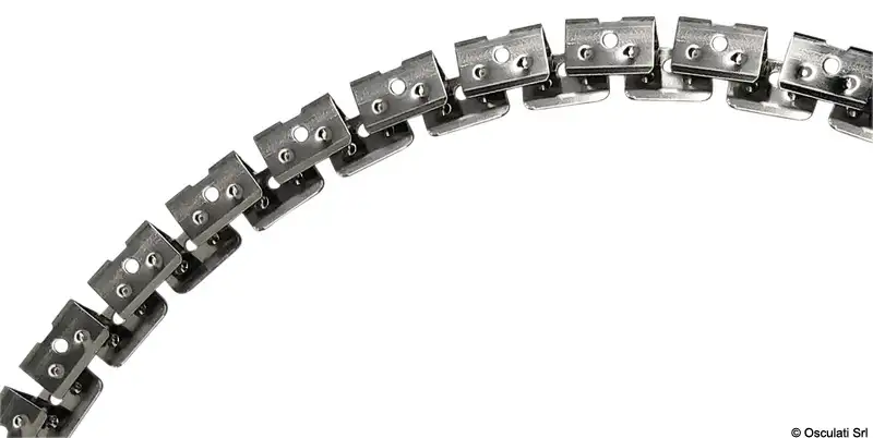 13.705.10 Supporto acciaio inox flessibile per barra led 2mt Osculati