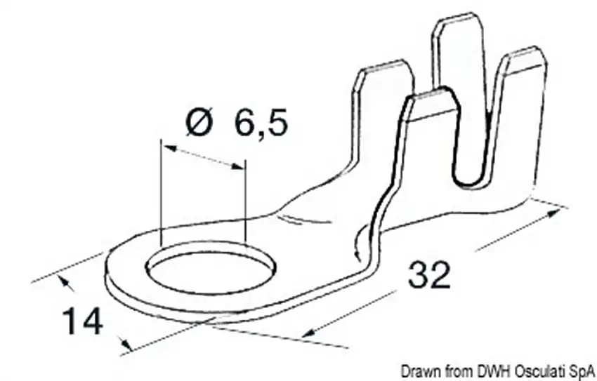 Terminali occhiello 6,5 mm