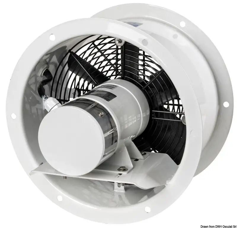 16.103.07 Aspiratore assiale acciaio 24V 0,37 KW 2000rpm FRR Osculati