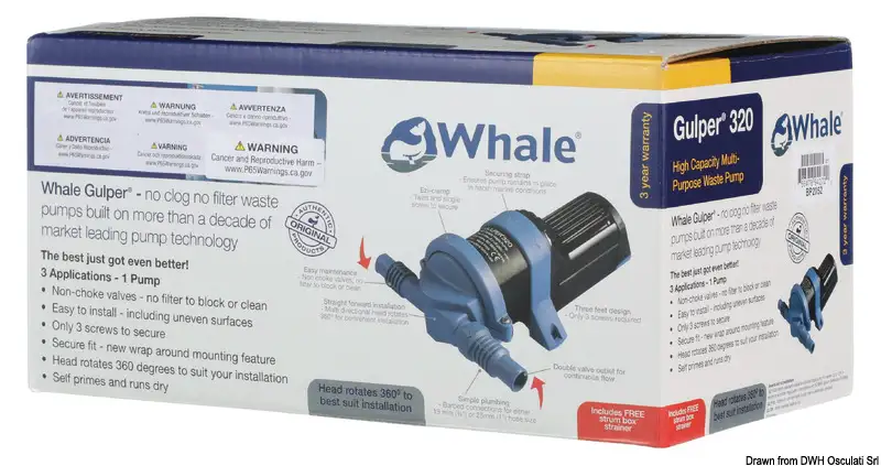 16.156.15 Pompa Whale Gulper 320 12V Retail Osculati