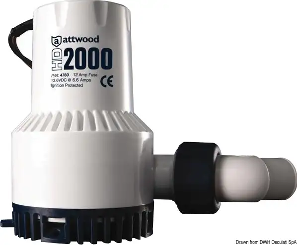 16.505.12 Pompa Heavy Duty 12 V 6,6 A Osculati