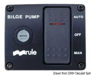 16.600.12 Interruttore Rule DeLux 12 V Osculati