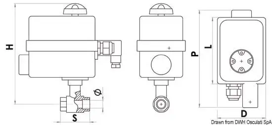 Valvola PN40 1/2" con pannello