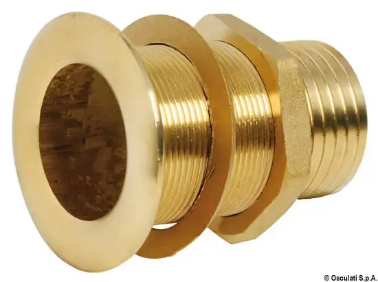 Scarico a mare ottone 3/8" x 15 mm