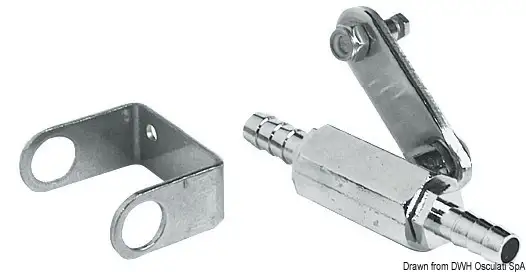17.405.00 Rubinetto carburante passaggio 8 mm RINA Osculati