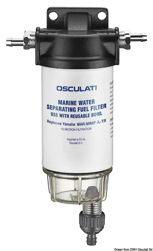 17.661.30 Filtro benzina con separatore 200-406 l/h Osculati
