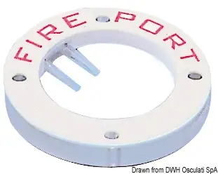 17.680.00 Portellino “Fire Port” plastica Osculati
