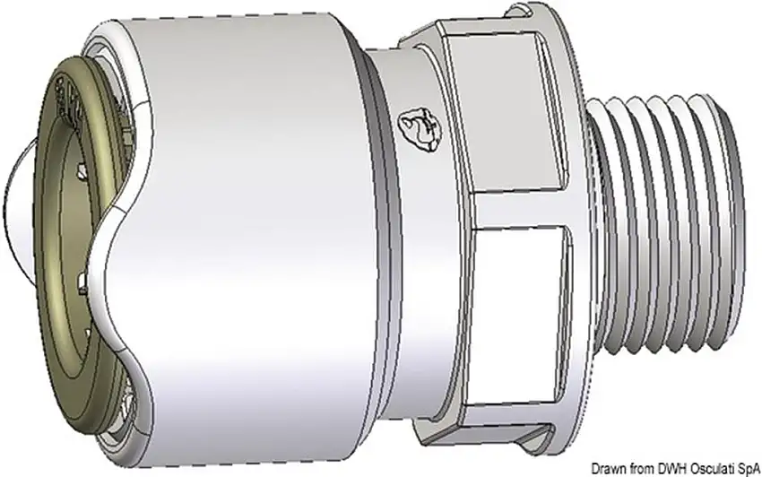 Adattatore WHALE da 1/2" BSP maschio