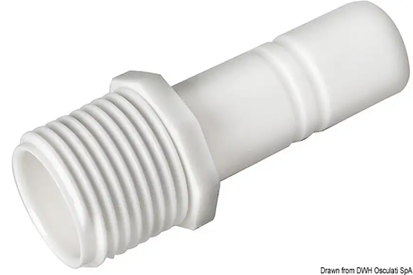 Raccordo cilindrico + maschio 1/2 BSP WHALE