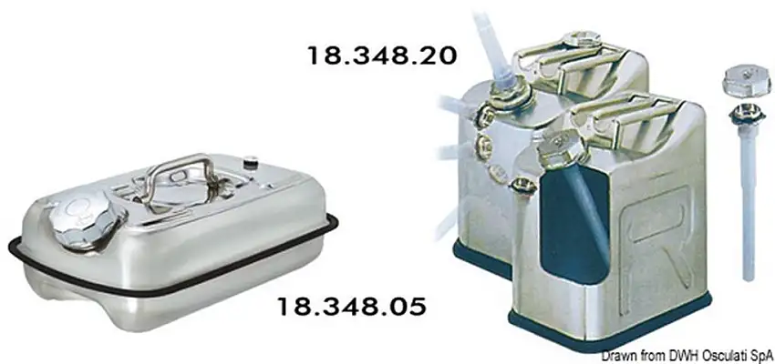 Tanica carburante inox 5lt