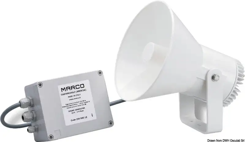 21.430.24 Tromba elettronica inox 24 V Osculati